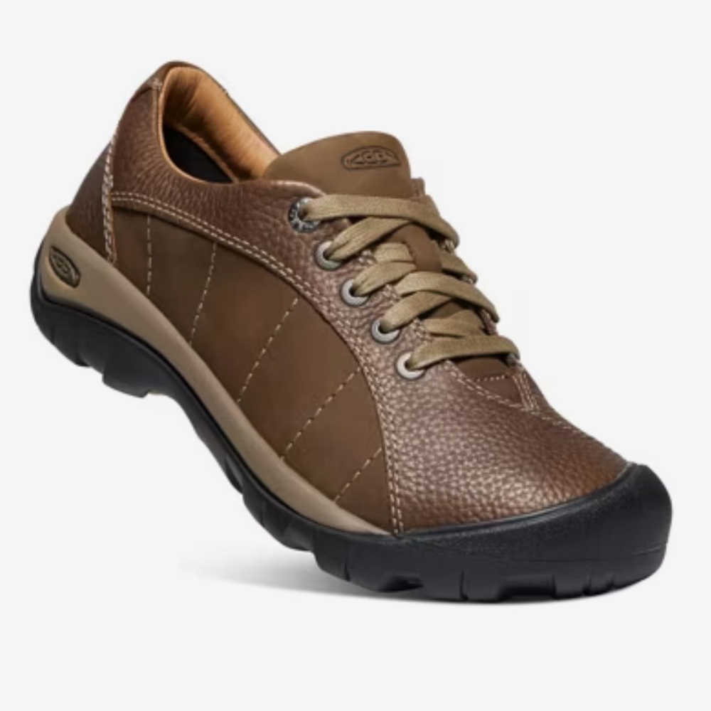 Keen Presidio hiking trail shoes size 7.5 brown leather comfort